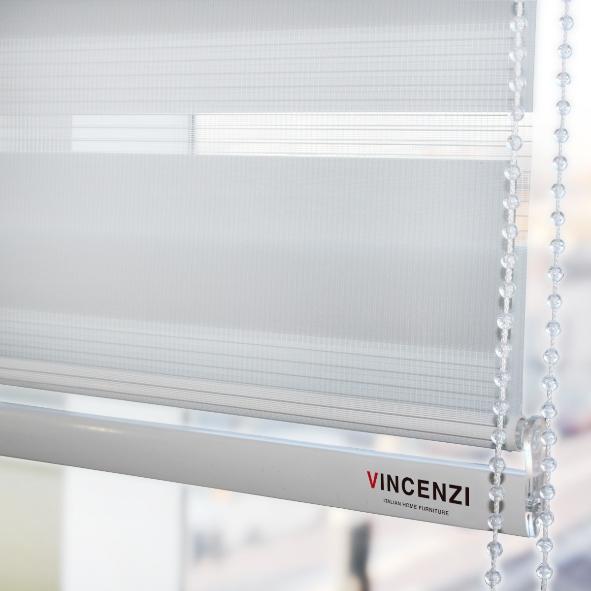 Vincenzi - Cortina Roller Duo Blanco 160X160Cm