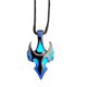 thumbnail image 1 of Collar Con Colgante Luminoso De Cabeza De Toro, Collar De Cadena Larga Para Fiesta, Azul, 1 of 2