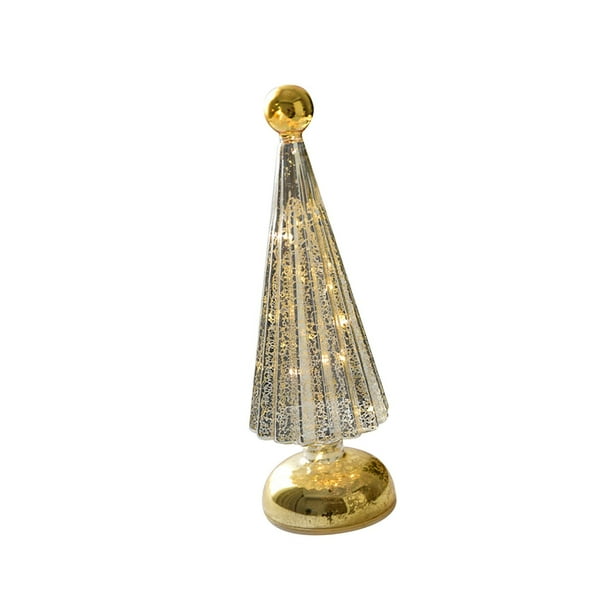 Mini árbol De Navidad Mesa De Luz Decoración Del Hogar Centros De Mesa De Fiesta Creativos Dorados