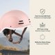 thumbnail image 2 of Casco de bicicleta Retrospec Remi para niños Blush de 49 a 53 cm con visera, 2 of 7