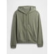 thumbnail image 3 of Sudadera con capucha GAP para hombre, suave, con cremallera completa, color gris piloto, talla M, 3 of 3