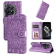 thumbnail image 1 of Funda tipo cartera FOXDOCK para OnePlus 12 , diseño girasol en relieve, cuero PU, cierre magnético, soporte y tarjetero, 1 of 5