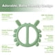 thumbnail image 4 of Mordedor Haakaa de silicona con forma de cangrejo – Verde guisante, 4 of 9