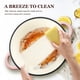 thumbnail image 4 of Libro de cocina Dutch Oven Overmont de hierro fundido esmaltado, 7 cuartos de galón con tapa, rosa, 4 of 7