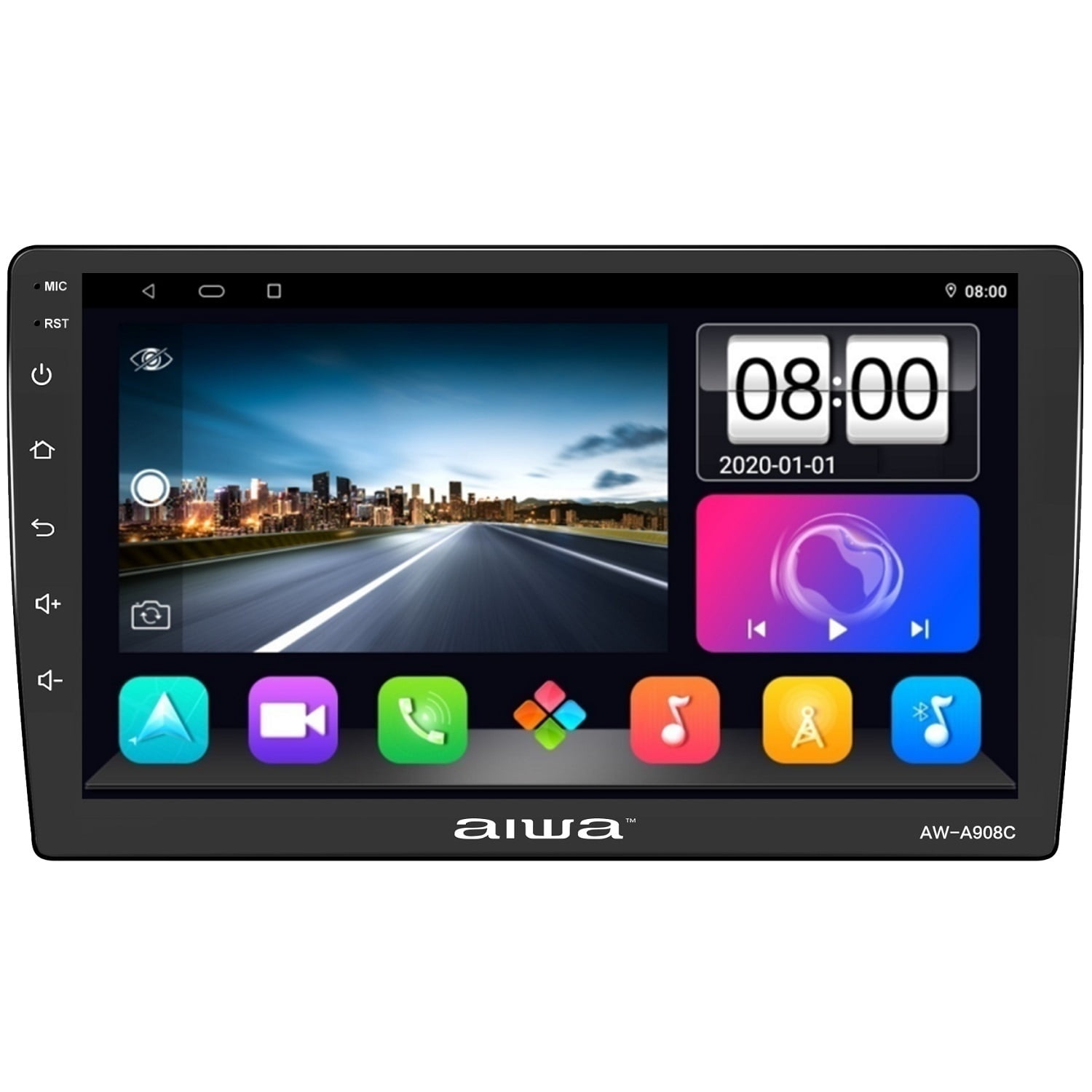 Aiwa - Radio Auto Android 2 Din Hd 9'' 4gb Ram Wifi Aw-a908c