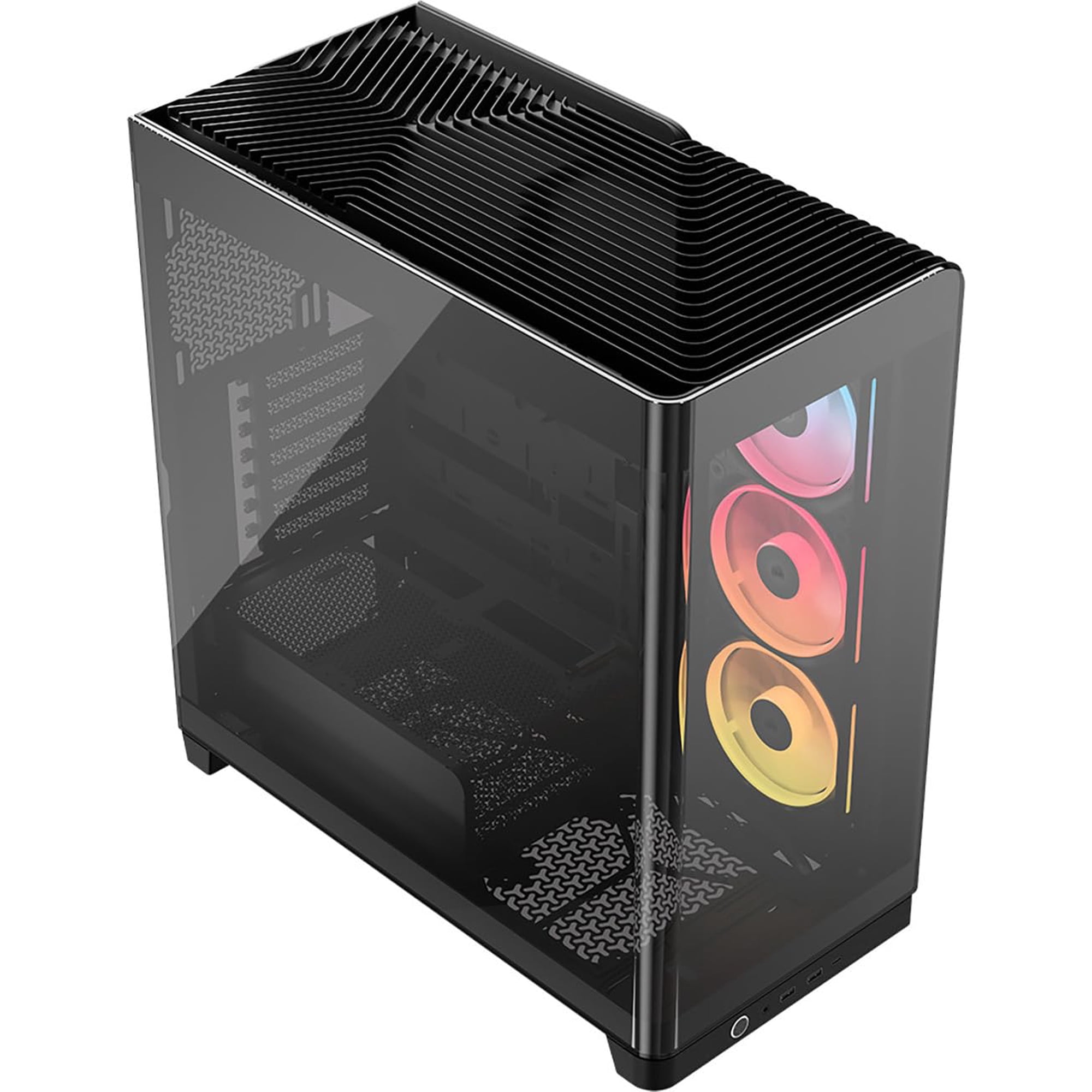 Funda Para Pc Corsair Frame 4500x Lx, Ventilador Inverso Rgb Link Mid-tower