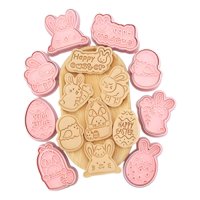 Pasteleriuscl - Cortador Galleta Pascua Moldes Galleta 3D Cortadores Galleta Rosa