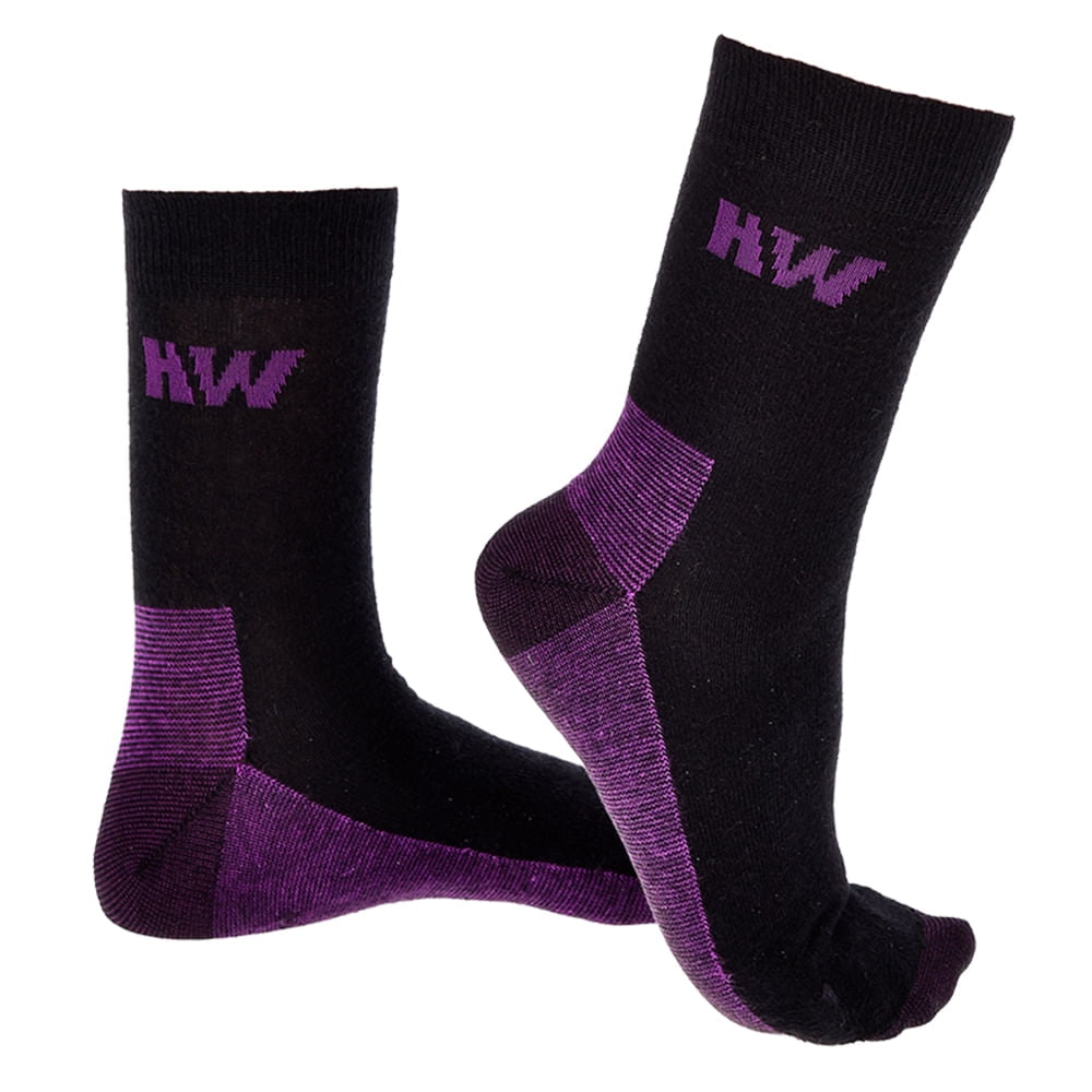 Hardwork - Calcetines Incopper Hw Algodon Mujer Negro