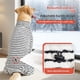 thumbnail image 2 of Pijamas De Perro A Rayas Estirables 4 Piernas Ropa De Perros Jammies Abrigo De Peluche Suave Para Mascotas Onesie Ajuste Cachorro A Perros Grandes Medianos Trajes De Perros Cálidos Lindos, 2 of 3