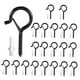 thumbnail image 3 of 20PCS Ganchos De Tornillo En Forma De Q Diseño De Hebilla De Seguridad Atornillada Jardineras Colgantes, 3 of 3