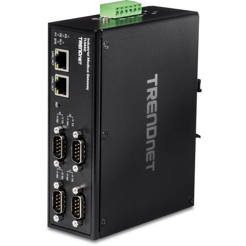 Puerta De Enlace Modbus Industrial Trendnet Ti-M42 De 4 Puertos Fast Ethernet