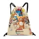 thumbnail image 1 of La Aventura en el Parque Temático de Rilakkuma Mochila de Cuerdas para Deportes y Gimnasio, Bolsa de Cuerdas Resistente al Agua, Bolsa Cinch, 30×40cm, 1 of 6