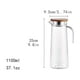 thumbnail image 1 of 1pc, Heavy Duty Water Pitcher with Stainless Steel or Wooden Lid - Perfect for Juice, Beer, Bubble Tea, and Summer Drinks - Ideal Kitchen and Home Kitchen Item - Great Birthday Gift, 1 of 3