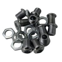 Bothyi - Juego De 10 Rejillas De Ventilación Con Juntas, Accesorios De Percusión De 1/2"", Colador De Tambor De Engranaje, Plateado