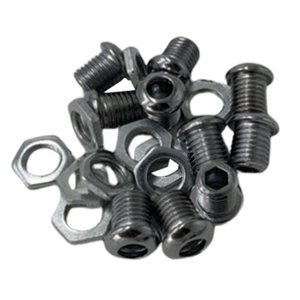 Bothyi - Juego De 10 Rejillas De Ventilación Con Juntas, Accesorios De Percusión De 1/2"", Colador De Tambor De Engranaje, Plateado