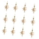 thumbnail image 5 of 12 Piezas De Adornos Navideños Con Forma De Estrella, Decoraciones Navideñas Para Medias Navideñas, Color Champán, 5 of 5