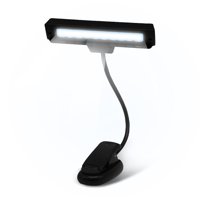 Xusx111 - Recargable Clip-On Música Soporte Orquesta Luz- 10 Leds Brillantes- Incluye Cable Usb, También Para La Lectura, Djs, Artistas, Artesanía