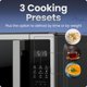 thumbnail image 3 of Horno microondas Chefman 0.7 pies³ 700 W acero inoxidable 120 V, 3 of 8