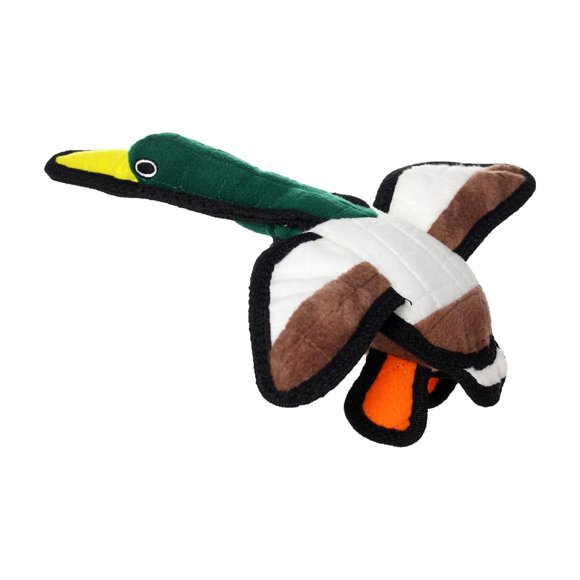 Juguete de peluche para perros TUFFY Barnyard Junior Duck con chirriadores