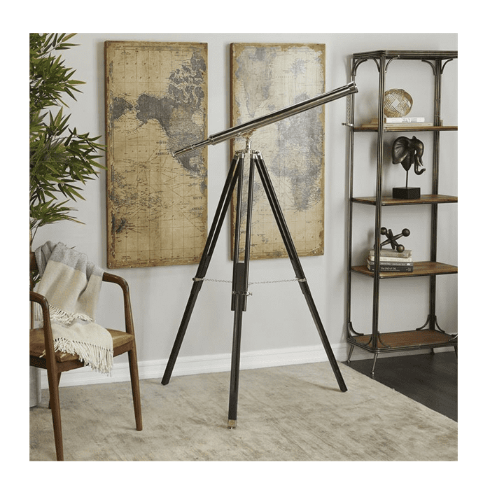 Muebles Santa Ana - Telescopio De Metal Plateado
