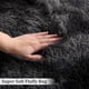 thumbnail image 4 of Alfombra CAROMIO 61x183cm Pasillo de Peluche Negro y Gris, 4 of 7
