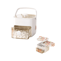 Genérico - Hielera Doble Cubeta En Cubos Con Almacenamiento