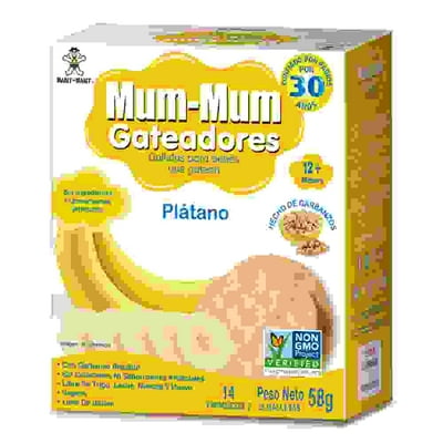 Galletas Sábor Platano 58 G Baby Mum-Mum