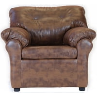 Muebles América - Sofa América 1 Cuerpo Cuero Sintético Caramelo
