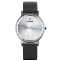 Westar - Reloj Profile Correa De Cuero Esfera Plateada Cuarzo 50221Stn107 Para Hombre