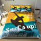thumbnail image 1 of Surfing Freestyle Sunset Surf Quilt Duvet Cover Set Double Children3-Piece Bedding Set, 1 of 5