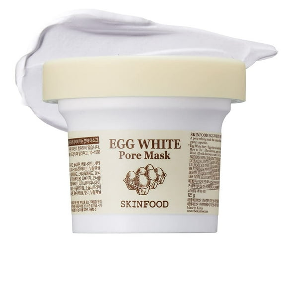 [Máscara] Mascarilla SKINFOOD de clara de huevo, endurecedora de poros de arcilla, 120 g