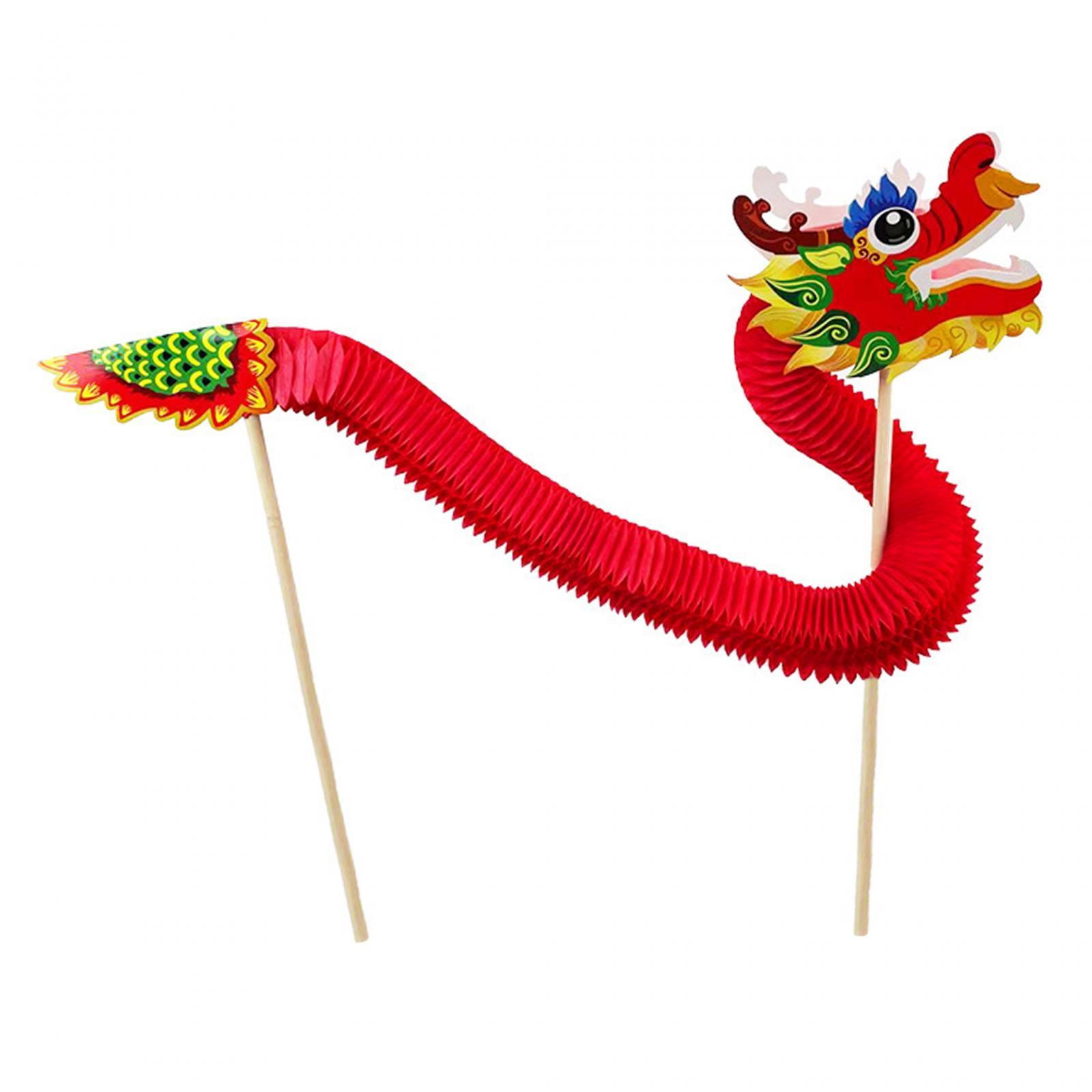 Magideal - Paquete De Material Diy De Danza Del Dragón De Año Nuevo Chino, Juguetes Educativos Para Niños, Decoraciones Para Fiestas Para Niñas Y Niños, Muñecas Estilo B