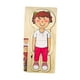 thumbnail image 2 of Rompecabezas de madera del cuerpo humano juguetes partes del cuerpo rompecabezas intercambiable Montessori rompecabezas de madera juguetes para niños , muchacha Chica, 2 of 5