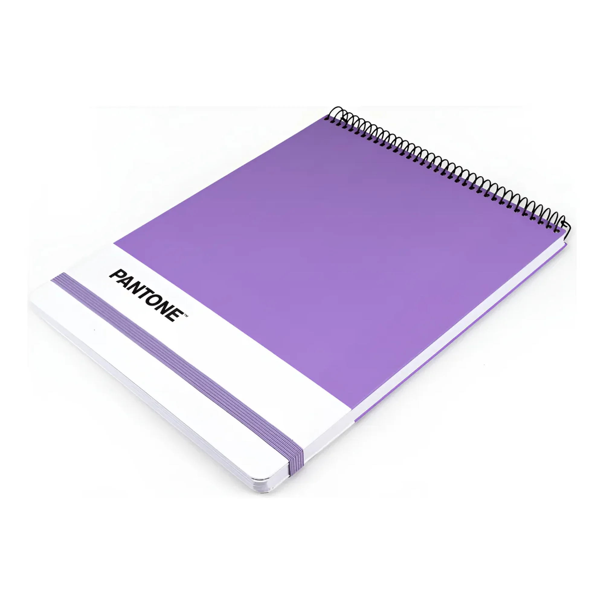 Croquera Pantone Carta Cierre Con Elástico 100 Hojas Morado