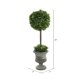 thumbnail image 2 of Topiario de boj verde artificial Vickerman de 21 pulgadas con maceta, 2 of 2
