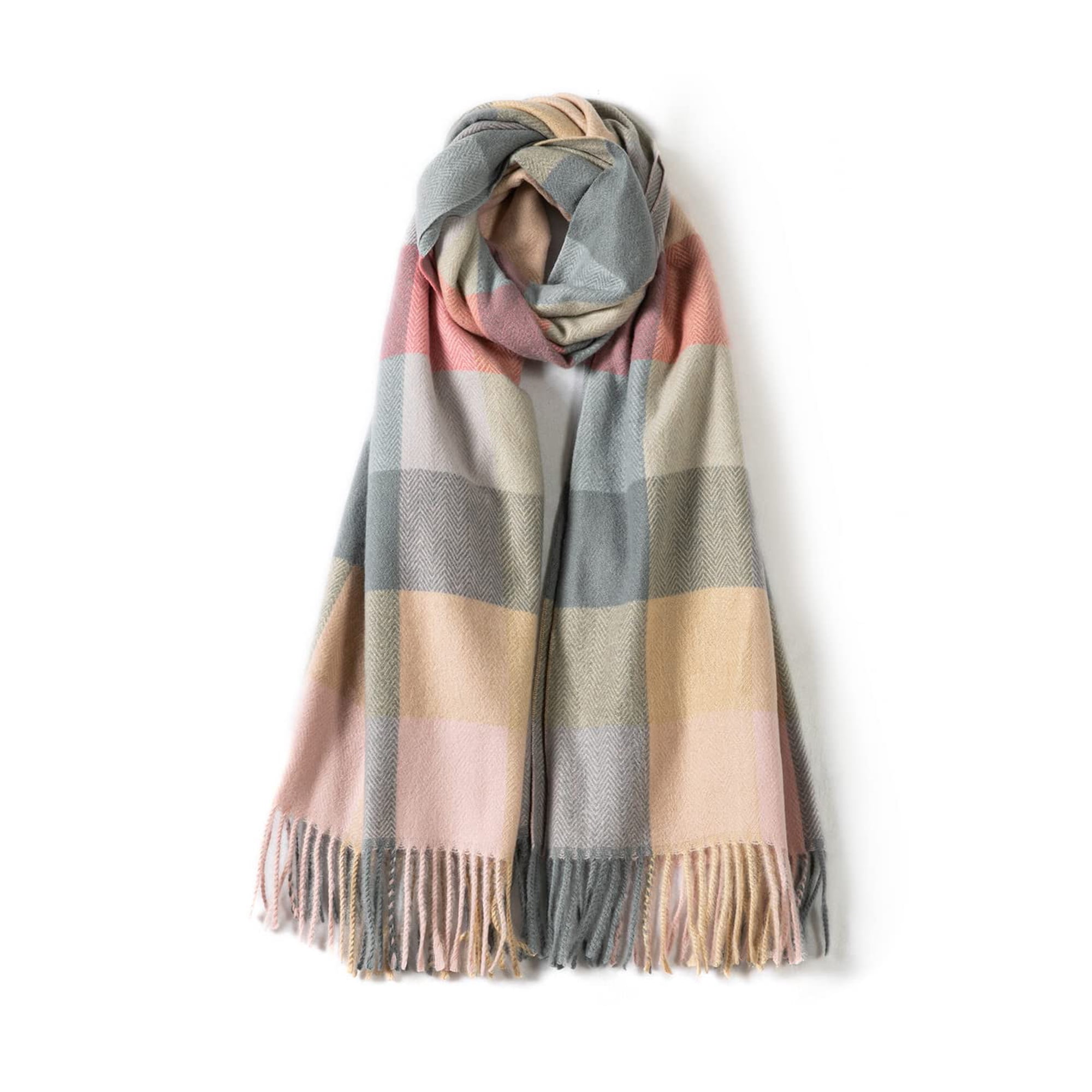 Villand - Bufanda Para Mujer Lana Y Cachemir Estilo Invierno Lila