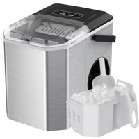 Máquina De Hielo Silonn Para Encimera De Acero Inoxidable, 26 Kg/Día