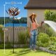 thumbnail image 2 of Molinillo de Viento Pure Echo 213 cm Grande Flor de Loto de Metal, 2 of 7