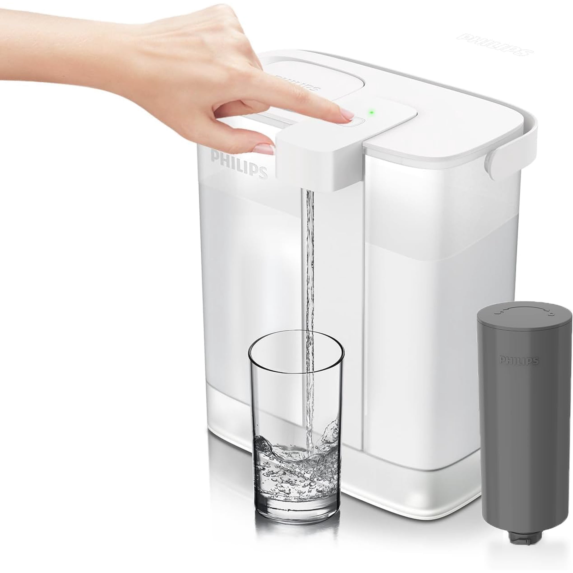 Jarra Con Filtro De Agua Philips Add5912, 12 Tazas, Con Filtro Pro
