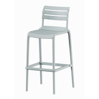 Escandinavia - Piso Taburete Silla Alta Bar Cocina Galt 65Cm Gris Claro