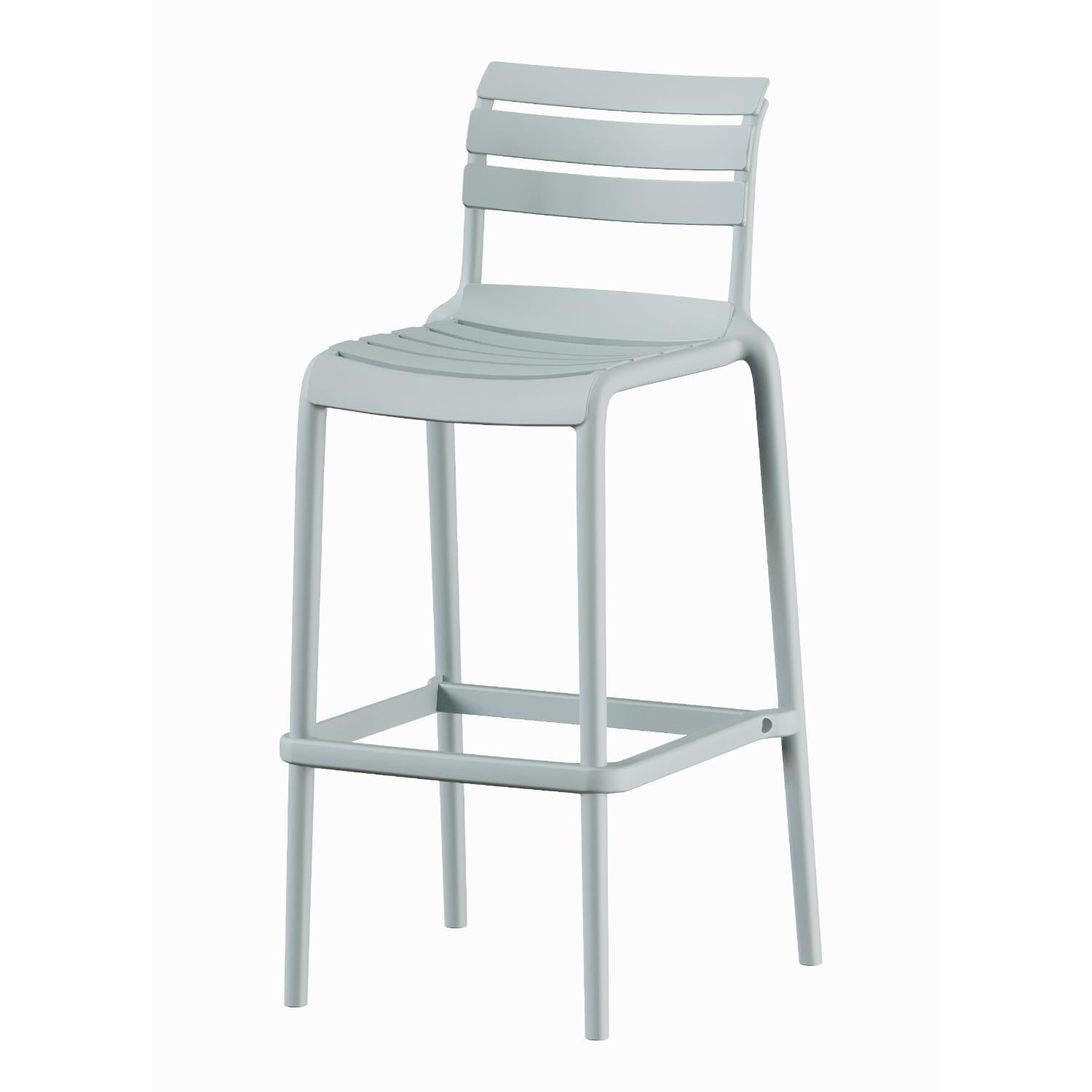 Escandinavia - Piso Taburete Silla Alta Bar Cocina Galt 65cm Gris Claro Gris Tamaño Unico