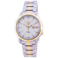 Seiko - Reloj 5 Automatic White Dial Snkl84 Snkl84K1 Snkl84K Mens Watch