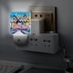 thumbnail image 5 of Sailor Moon: La Guerrera Luna Luz nocturna LED con sensor de anochecer a amanecer para dormitorio, baño, pasillo, escaleras - Lámpara LED nocturna de enchufe, 0.5W - 1 pieza, 5 of 6