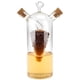 thumbnail image 1 of Botellas dispensadoras de aceite y vinagre 2 en 1 Wrap life con corcho, vidrio soplado a mano, 1 of 5