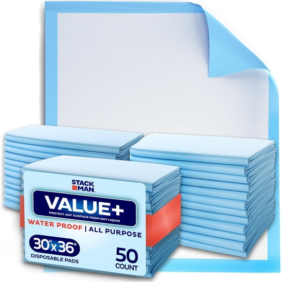 Almohadillas desechables Stack Man Chucks 30 x 36 [paquete de 50]