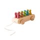thumbnail image 4 of Baby Pull Car Juguetes De Madera Creatividad Aprendizaje Para Interacción Fiesta De Vacaciones, 4 of 5