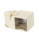 thumbnail image 2 of Caja De Almacenamiento De Escritorio Con Soporte Para Brochas De Maquillaje Giratorio De 360° Para Tocador, Escritorio Y Oficina, 2 of 3
