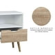 thumbnail image 5 of Velador Top Living Tromso Con Cajón Blanco y Madera, 5 of 10