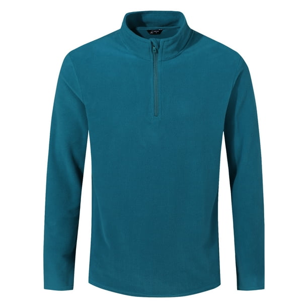 Polera Ii Capa Micropolar Liso Medio Cierre Hombre