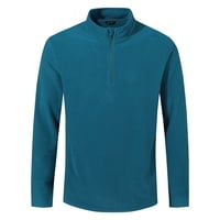 Andesland - Polera Ii Capa Micropolar Liso Medio Cierre Hombre